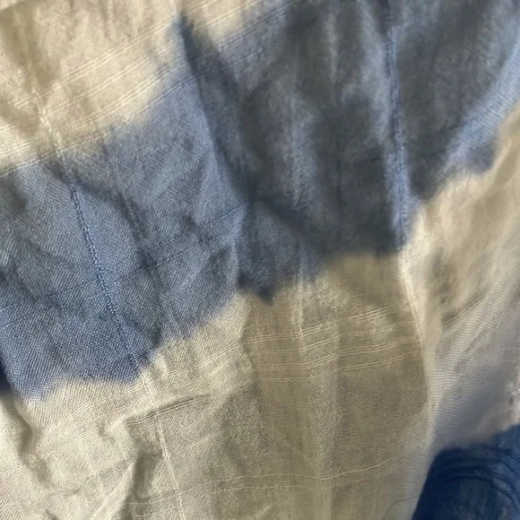 Hazel Sleeveless Twist Front High-Low Blue & White Stripe‎ Top Sz M- EUC - Picture 6 of 9